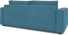 Türkiz kordbársony kinyitható kanapé 245 cm Nihad – Bobochic Paris