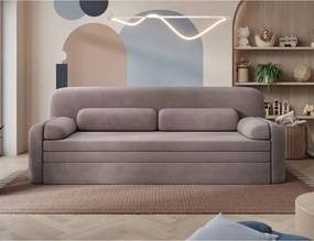 Barna kordbársony kinyitható-tárolóhelyes kanapé 236 cm Elioss – ELTAP