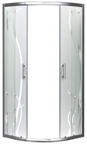 Spirit Bamboo 90x90 cm íves zuhanykabin zuhanytálca nélkül