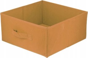 Textil tárolódoboz Domino , 31x31x15 cm, világosbarna