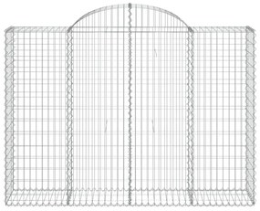 10 db íves horganyzott vas gabion kosár 200x50x140/160 cm
