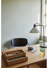 Petróleumkék asztali lámpa üveg búrával (magasság 44 cm) Spot – Hübsch