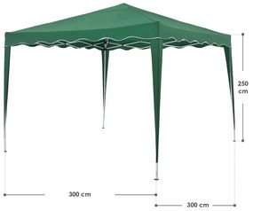 Juskys Kerti sátor Vivara 3x3m - zöld