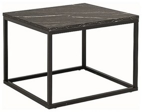 Rossi dohányzóasztal - négyzet, fekete márvány