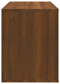 barna tölgy színű szerelt fa cipősszekrény 80x35x45 cm