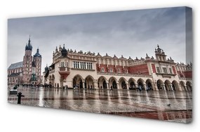 Canvas képek Krakow templom Szövet eső 120x60 cm