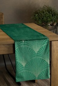 Blink14 bársony asztali futó Sötétzöld 35x180 cm