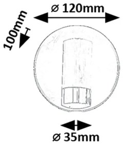Rabalux 75040 - LED Fali spotlámpa KADIR LED/3W/230V 4000K