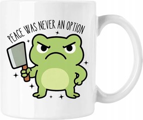 Bögre Béka Mém Késsel Vicces Fehér 330ml