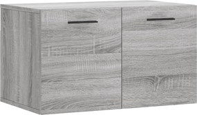 vidaXL szürke sonoma színű szerelt fa faliszekrény 60 x 36,5 x 35 cm