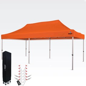 Ollószerkezetes sátor 3x6 m ALU falak nélkül - alumínium váz, vízálló - falak nélkül - Narancs