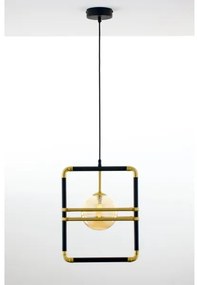 Jupiter 2025 - Csillár zsinóron FIORI 1xG9/10W/230V fekete/arany/bézs