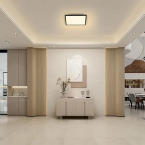 Brilagi - LED Dimmelhető lámpa SLIMFRAME LED/25W/230V 30x30 cm fekete + távirányító