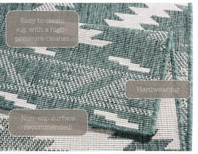 Malibu zöld-krémszínű kültéri szőnyeg, 230 x 160 cm - NORTHRUGS