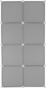 Gyerek moduláris szekrény, szürke/gyerek minta, ATREY