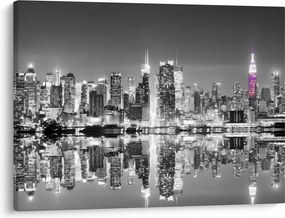 Kép - New York és a lila felhőkarcoló (70x50 cm)