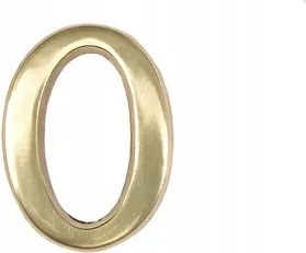 Házszám Épület Sárgaréz Szám 10 cm "0