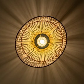 Brilagi - LED felületre szerelhető csillár CERIA BOHO 1xE27/40W/230V átm. 30 cm barna