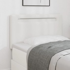 Fejtámla Egyszerű Dizájn Tiszta Fehér 90 cm Műbőr