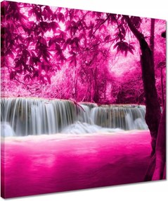 Vászonkép 40x40 Rózsaszín vízesés