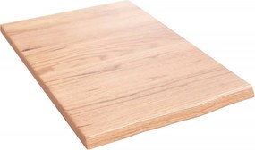 vidaXL világosbarna kezelt tömör fa fürdőszobai pult 40x60x2 cm