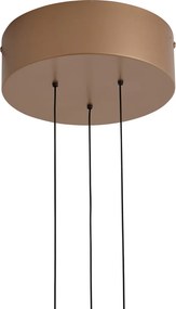 Modern függőlámpa bronz diófa elemekkel, dimmelhető LED-del - Smith