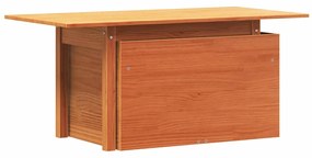 vidaXL viaszbarna tömör fenyőfa kerti asztal 100 x 50 x 75 cm