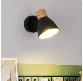 Brilagi - ODENSE fali irányítható spotlámpa 1xE14/10W/230V gumifa/fekete