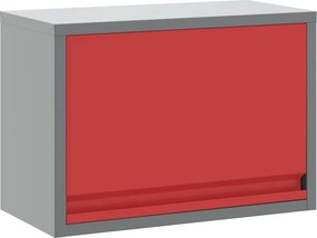 vidaXL Szerszám szekrény tárolóval Piros és Szürke 50 x 25 x 35 cm