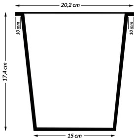 Casaria® Virágcserép 95x27x60cm - szürke