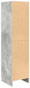 Magas Tároló Beton szürke 31,5 x 32 x 124 cm Faanyag