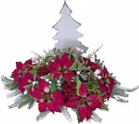 Karácsonyi dísz a sírra karácsonyi kompozíció karácsonyfa