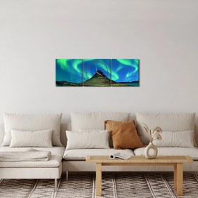 Kép - Kirkjufell, Izland (órával) (90x30 cm)