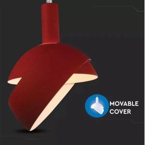 Csillár zsinóron 1xE14/60W/230V piros