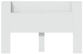 fehér áthidalószekrény LED-világítással 160 x 16,5 x 103,5 cm
