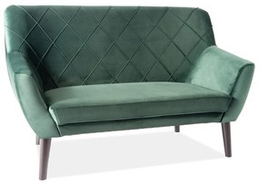 Kier kanapé, kétüléses, zöld / fekete