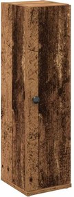 vidaXL antik fa színű fürdőszobaszekrény tekercstartóval 20,5x22x72 cm