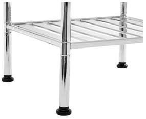 Ezüstszínű fürdőszobai polcos állvány 34x80 cm – Premier Housewares
