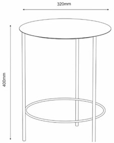 Virágállvány 40x32 cm fehér