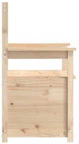 tömör fenyőfa pad 112,5 x 51,5 x 96,5 cm
