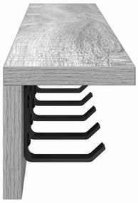 Fali Kabáthorog Szürke sonoma 80 x 10.5 x 10.5 cm Faanyag