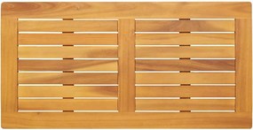 vidaXL Asztallap Olaj Természetes 90 x 45 x 2 cm Tömör Akácfa