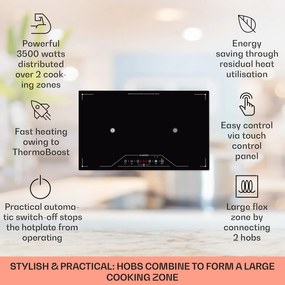 Klarstein Deejay, indukciós főzőlap, 3500 W, üvegkerámia, érintésvezérlés, fekete