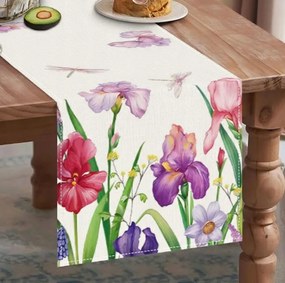 Futópad Virágok 183x31 cm Íriszek