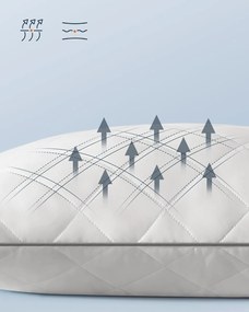 párna 2 db-os, téli-nyári használatra, 60 x 60 cm, fehér