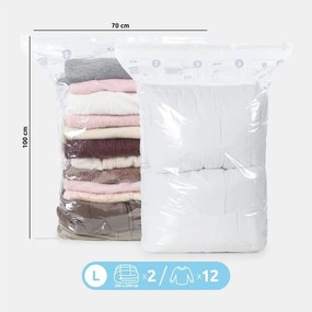 Kompaktor Vákuumos tároló zsák Compress LLevendula 100 l, 70 x 100 cm, 1 db