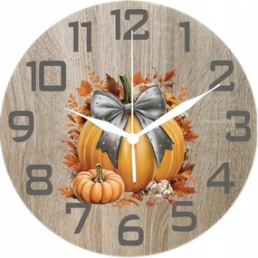 Dekoratív falióra őszre Halloween tök pumpkin 35 cm