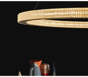 Nova Luce 1 ágú függeszték, arany, 3000K melegfehér, beépített LED, 1x80W, 4452 lm, 9285810