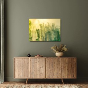 Üveg kép - Részlet a tavaszi ködös természetből (70x50 cm)