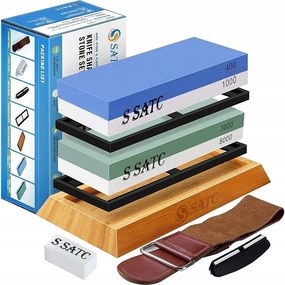 Késélező kés csúszásgátló alátéttel Grit400/1000/3000/8000